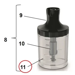 Philips saumikseri suurema purustusanuma purustustera 420303608221