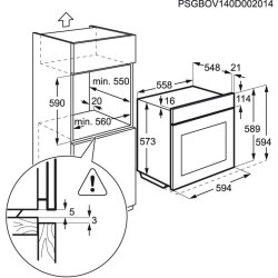 Integreeritav ahi Electrolux (katalüütilise puhastusega) EOA3454AOX