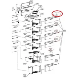 Панель ящика морозильной камеры Beko 5906360300