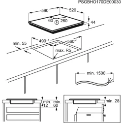 Индукционная варочная поверхность, Electrolux LIV63431BK