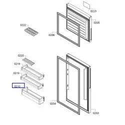 Bosch külmiku pudeliriiulriiul, 00704406