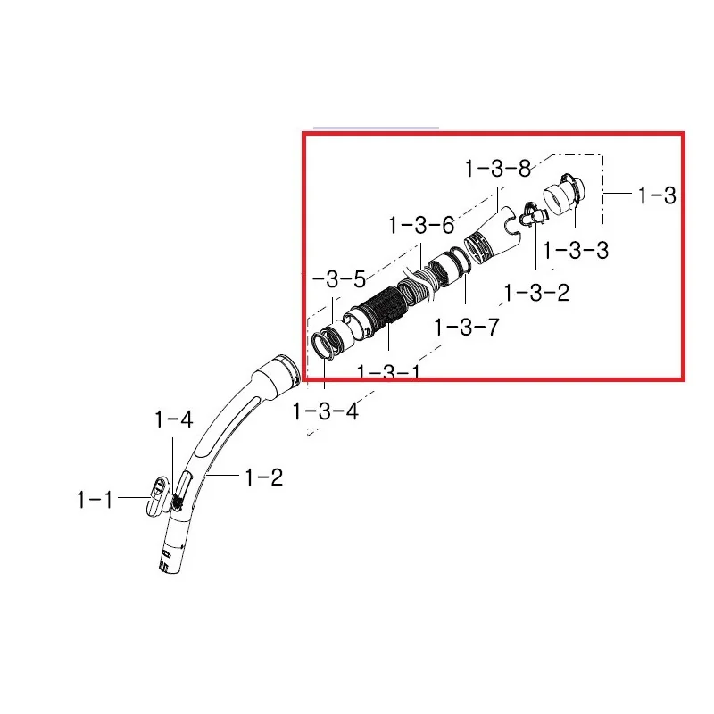 Tolmuimeja voolik Samsung DJ97-00918B