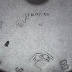 Keraamilise pliidi küttekeha 1800W 200mm 10.58111.004 Keraamilise pliidi küttekeha 1800W 200mm 10.58111.004