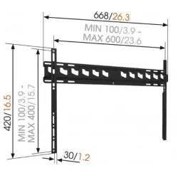 Настенное крепление для телевизора Vogels Flat 40-80" MA4000
