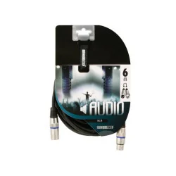 XLR kaabel, XLR pistik - XLR pesa 6,0m/ PAC122, professionaalne