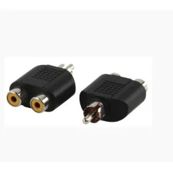 Аудиопереходник RCA штекер/ 2xRCA гнезда, AC-016