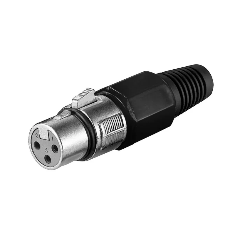 Разъем XLR 3 контакта "гнездо", пайка на кабель, 11755