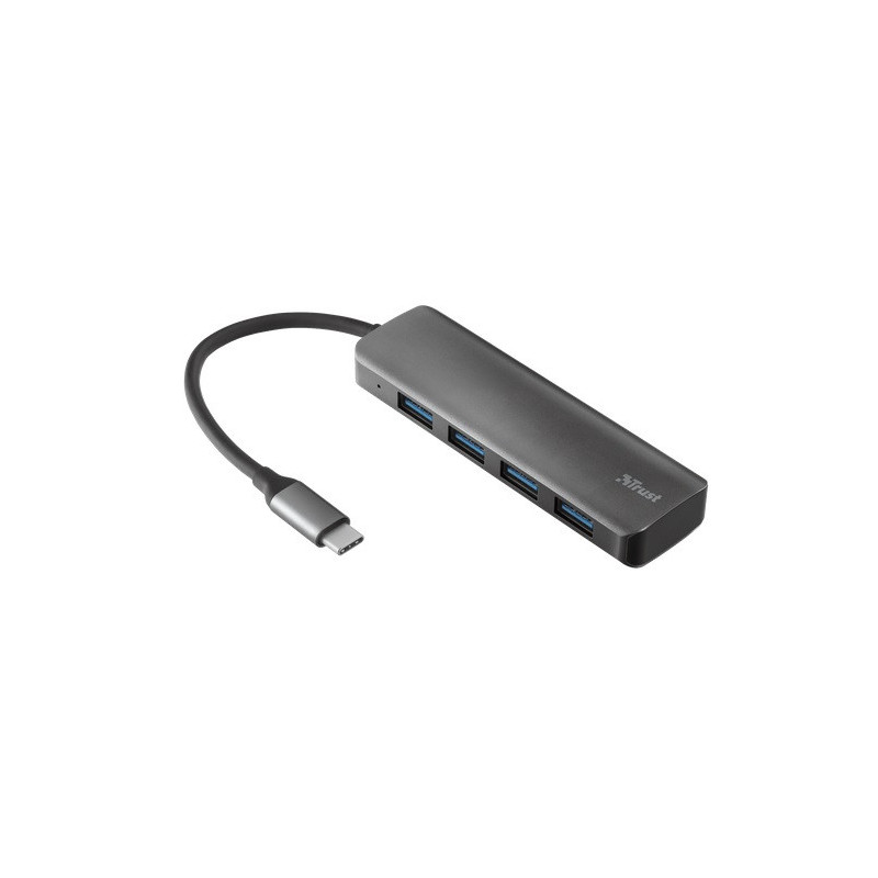USB 3.2 HUB 4-port, alumiinium, Trust 23328