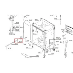Заглушка направляющей корзины посудомоечной машины BEKO, 1732840100 Заглушка направляющей корзины посудомоечной машины BEKO, 1732840100