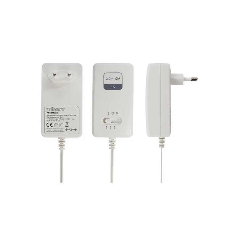 Toiteplokk 3 - 12V, 1A (12W)/ PSSEMV25