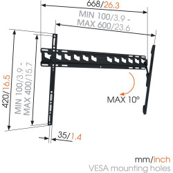 Настенное крепление для телевизора MA4010 (40-65"), Vogel's