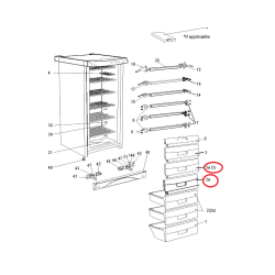 Панель ящика (откидная) морозильной камеры для холодильника Snaige G830413