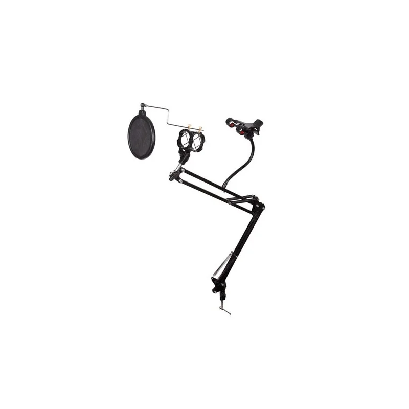 Стойка для микрофона + держатель для телефона Vellemann HQMS10010