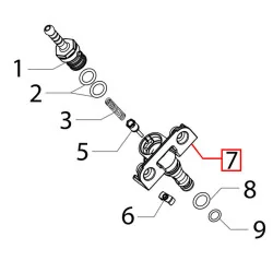 Штуцер подачи воды кофемашины Philips/ SAECO XSMALL, 421944059861