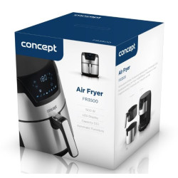 Kuumaõhufritüür Concept FR3500, roostevaba-must, (3,5 L)