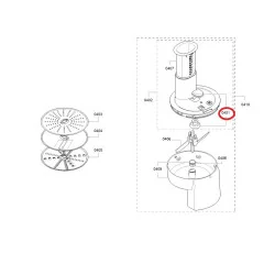 Bosch köögikombaini segaja labade kaane fiksaator, 00032884