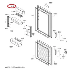 Полка на дверь холодильной камеры для холодильника Bosch, Siemens, 00704756
