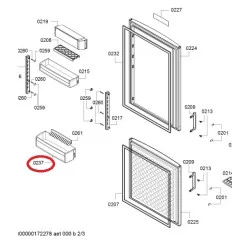 Полка для бутылок для холодильника BOSCH SIEMENS, 00704760