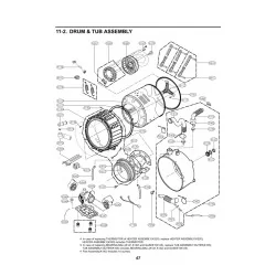 Pesumasina laager 6306-2RZ LG 4280EN4001C