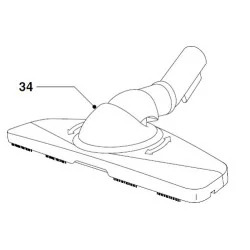 Philips tolmuimeja põrandahari DiamondFlex nozzle 432200425751