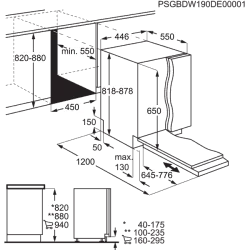 Интегрируемая посудомоечная машина Electrolux (10 комплектов посуды), EES69310L