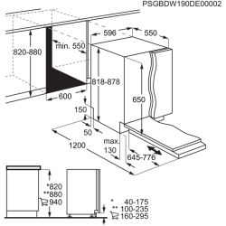 Интегрируемая посудомоечная машина Electrolux (13 комплектов посуды), EEQ47210LEEQ47210L