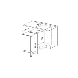 Интегрируемая посудомоечная машина, Whirlpool WSIP4O33PFE