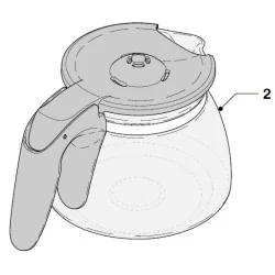 Philips kohvimasina klaaskann HD7459/20, 996510073463