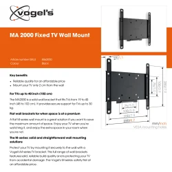 Настенное крепление для телевизора Vogel's (26-40") , MA2000 Настенное крепление для телевизора Vogel's (26-40") , MA2000
