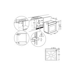 Integreeritav ahi Electrolux, 72 L, must, EOD3C70TK