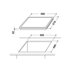 Керамическая варочная поверхность, Whirlpool , AKT801NE