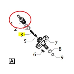 Штуцер подачи воды для кофемашины SAECO/PHILIPS 421944022891