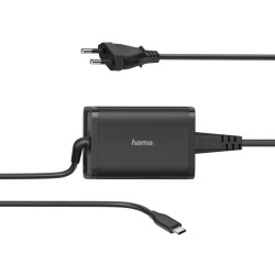 Сетевой адаптер для ноутбука Hama USB-C (65 Вт), 00200006