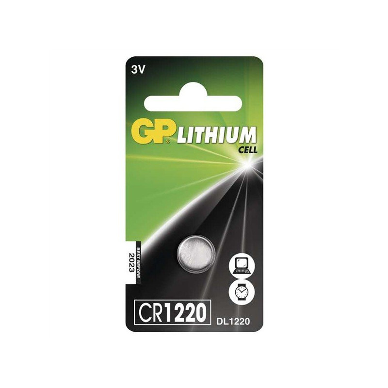GP CR1220 liitium patarei