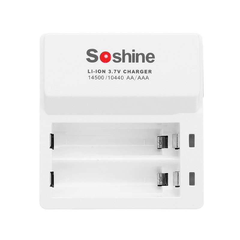Soshine F7 зарядное устройство для Li-ion AA, AAA, 14500, 10440 аккумуляторов