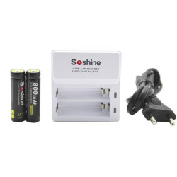 Soshine F7 зарядное устройство для Li-ion AA, AAA, 14500, 10440 аккумуляторов