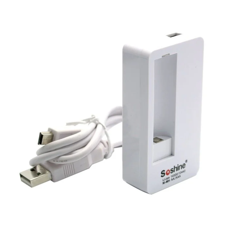 Soshine F3 зарядное устройство для аккумуляторов Li-ion 14500, 10400 и Ni-MH AA, AAA