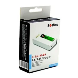 Soshine F3 laadija Li-ion 14500, 10400 ja Ni-MH AA, AAA akudele, USB pesast