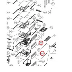 Панель ящика морозильной камеры Beko 5906370300