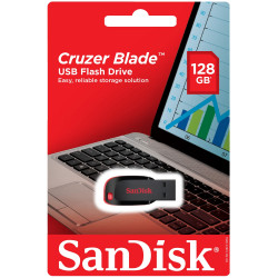 USB mälupulk SanDisk Cruzer Blade (128 GB), SDCZ50-128G-B35