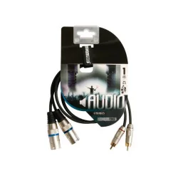 Kaabel 2 x RCA - 2 x XLR, 1M