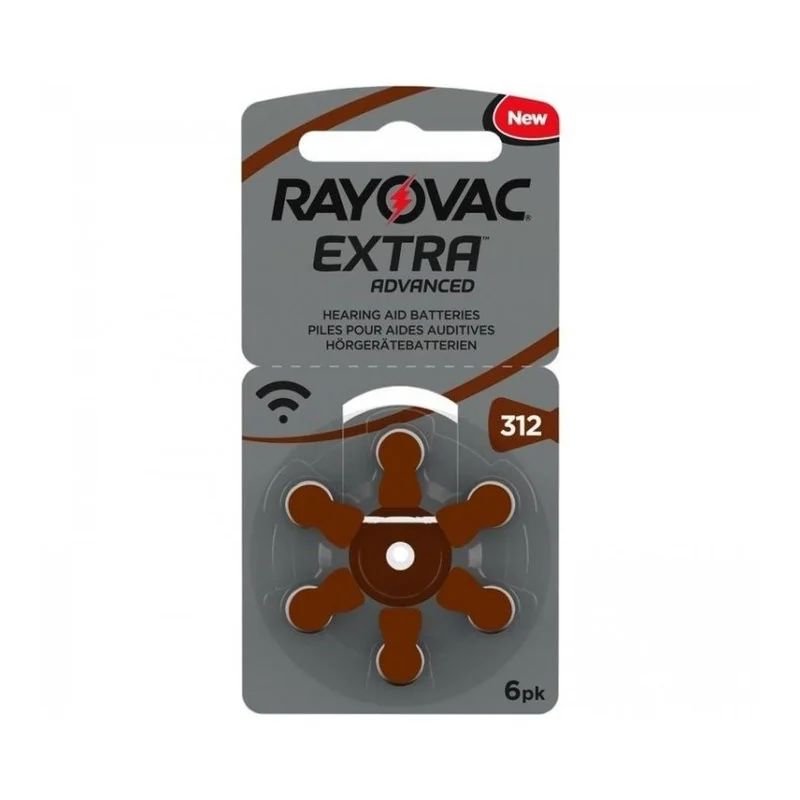 Rayovac Extra Advanced 312 kuuldeaparaadi patareid PR41 6-pakk
