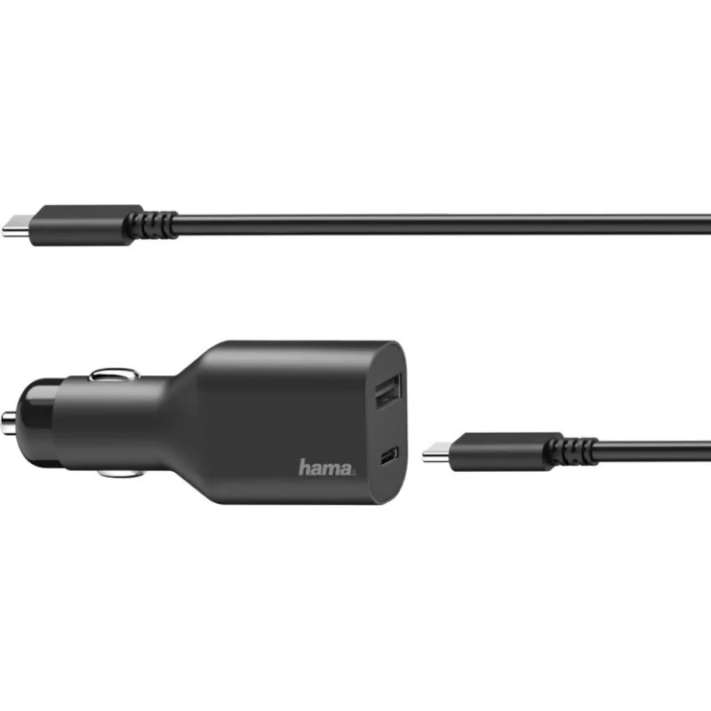 Auto sülearvuti vooluadapter Hama USB-C (70 W)
