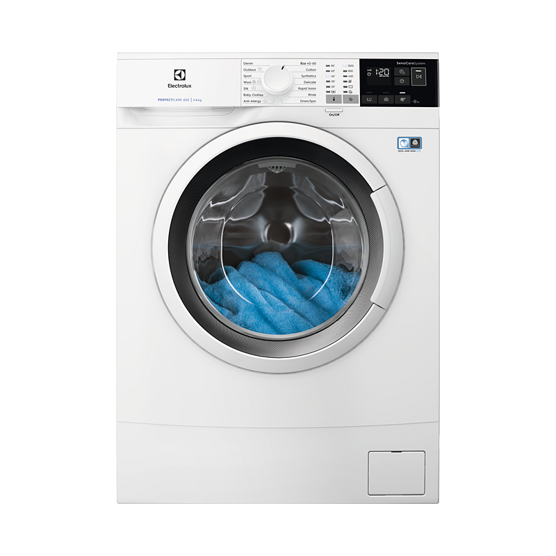 Pesumasin Electrolux, 4 kg, sügavus 37,2 cm, 1000 p/m, EW6SM404W