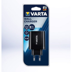 Varta зарядное устройство 2x USB 2.4A / 1x Type-C 3.0A