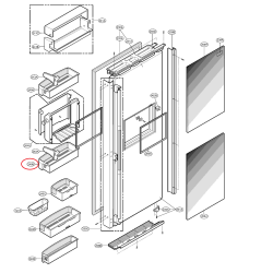 LG külmiku ukseriiul 5005JA2045G