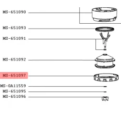 Гайка (фиксатор) чаши блендера TEFAL, MS-651090