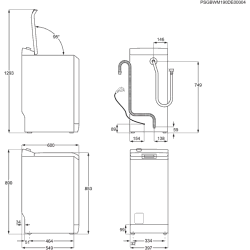 Pealtlaetav pesumasin Electrolux, 6 kg, sügavus 60 cm, 1300 p/min, EW7TN3272