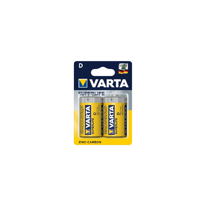Varta SuperLife D patarei 2-pakk Varta SuperLife D patarei 2-pakk