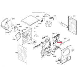 Уплотнитель ворсового фильтра для сушильных машин BOSCH 00656034